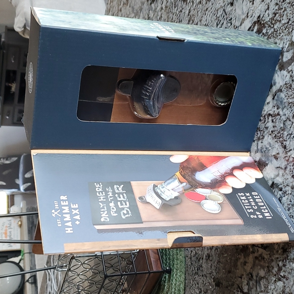 Magnetic chalkboard bottle opener